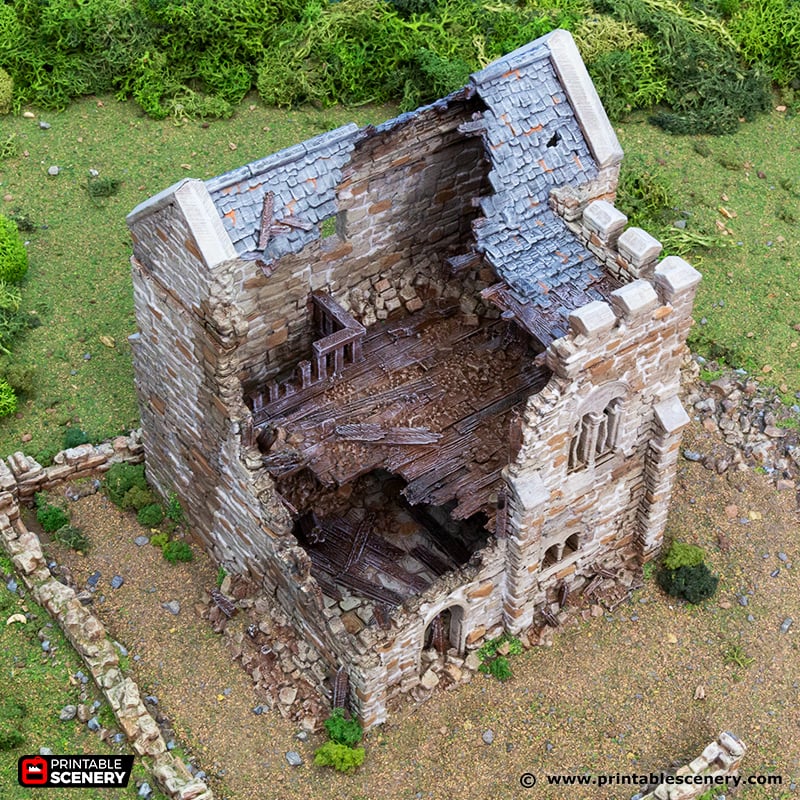 Norman Stone Keep Ruin