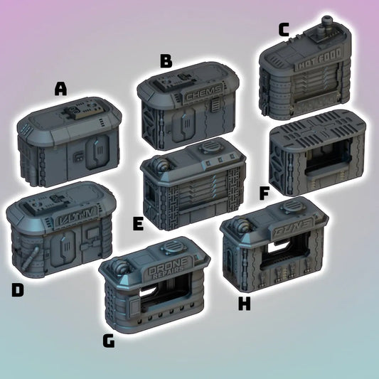 Street Vendors - Cyberpunk - Flatline City
