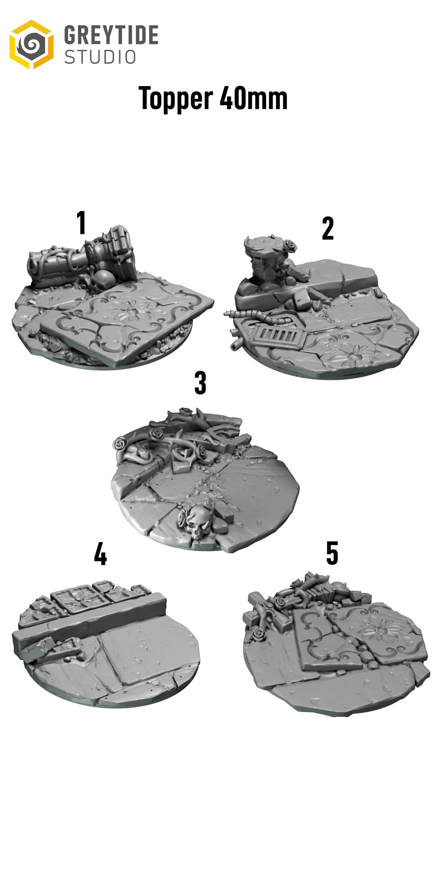 Crimson Lords - 40mm Base Toppers