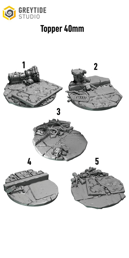 Crimson Lords - 40mm Base Toppers