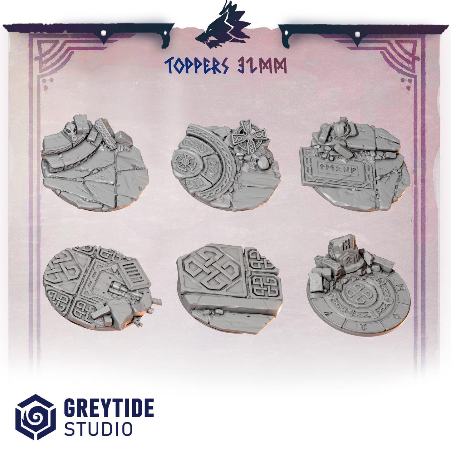 Primal Hounds - 32mm Base Toppers