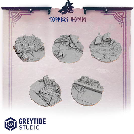 Primal Hounds - 40mm Base Toppers