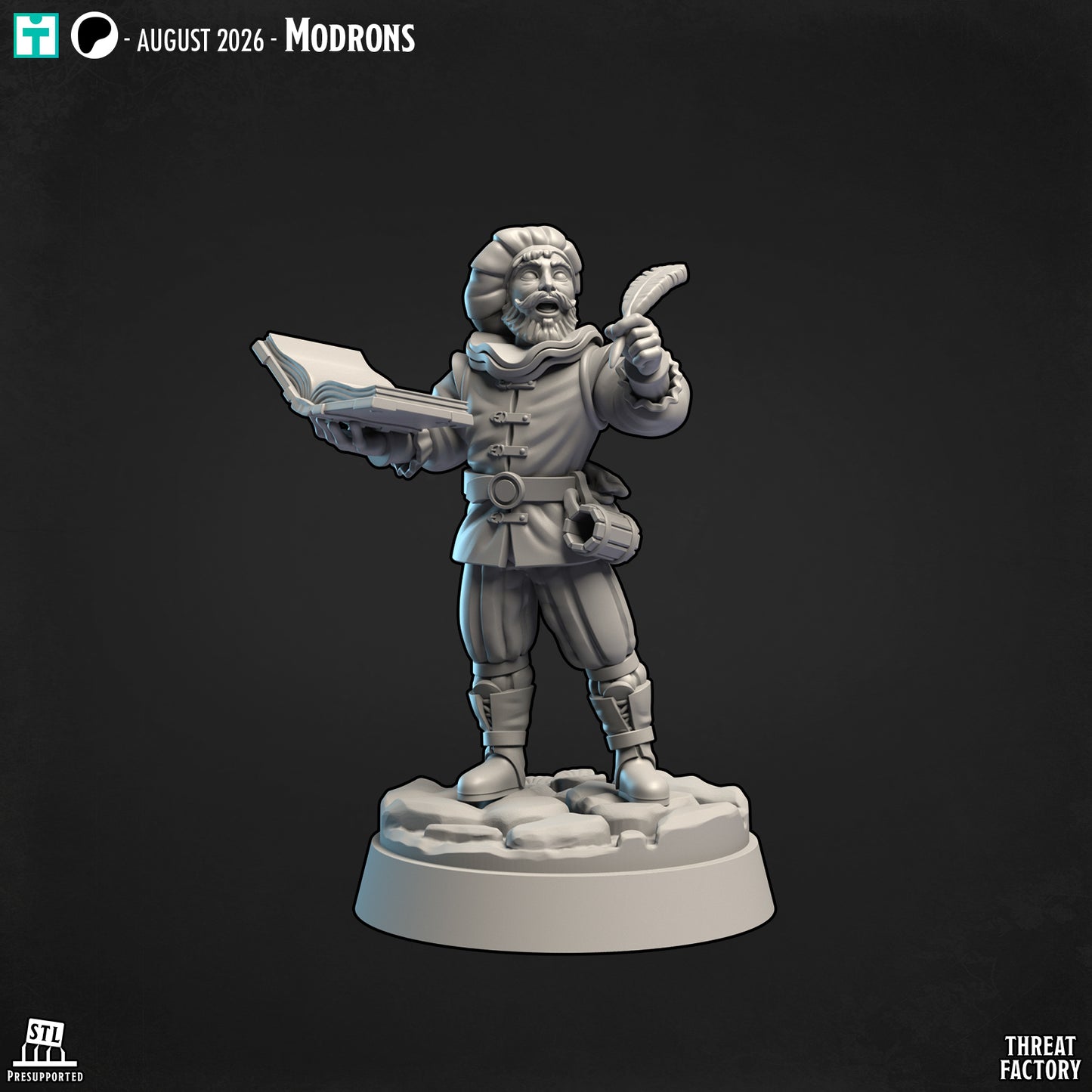 Human Loremaster - 28mm D&D Miniature