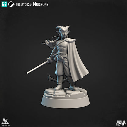 Tiefling Fighter - 28mm D&D Miniature