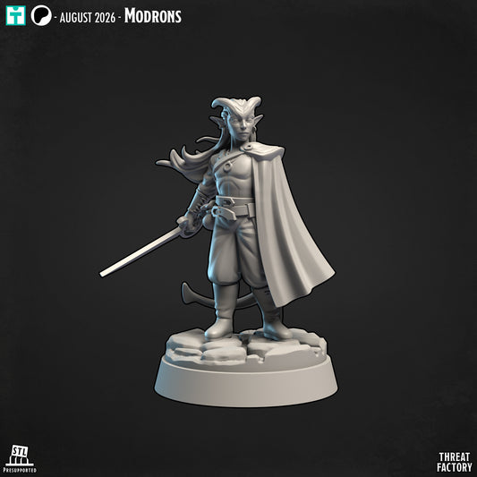 Tiefling Fighter - 28mm D&D Miniature