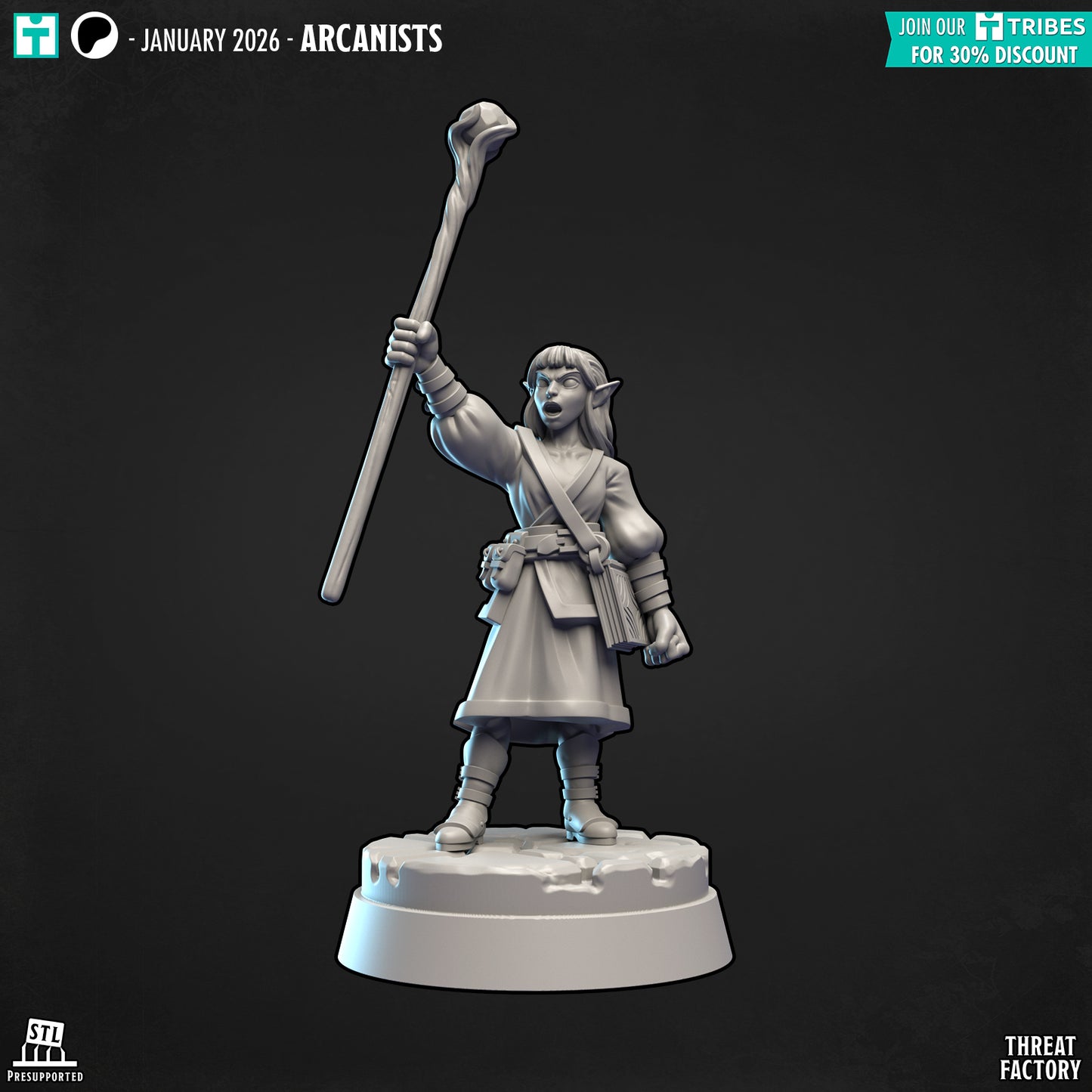 Elf Mage - 28mm D&D Miniature