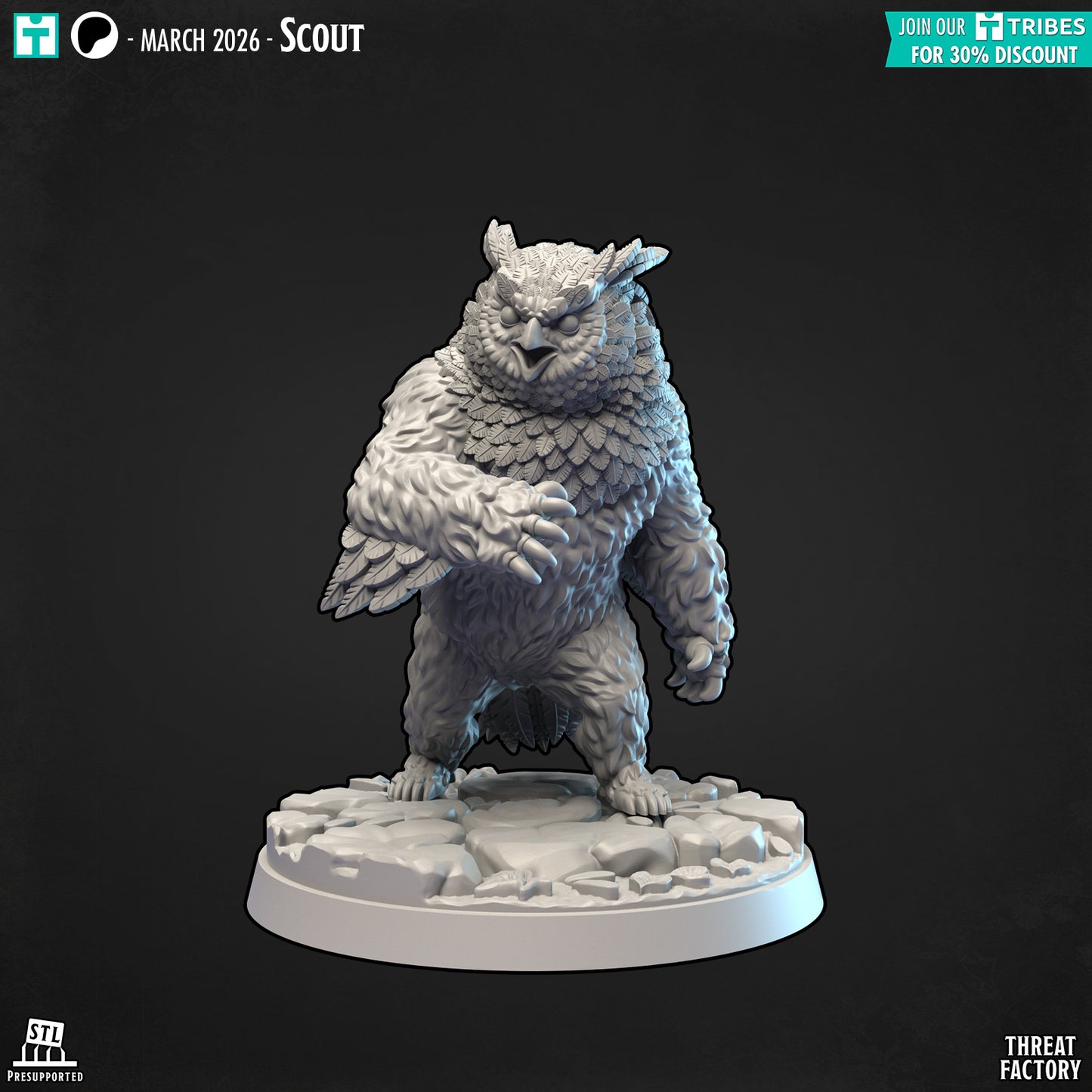 Owlbear - 28mm D&D Miniature