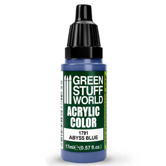 Green Stuff World Acrylic Color Paint - ABYSS BLUE 17ml