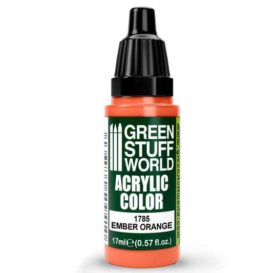 Green Stuff World Acrylic Color Paint - EMBER ORANGE 17ml