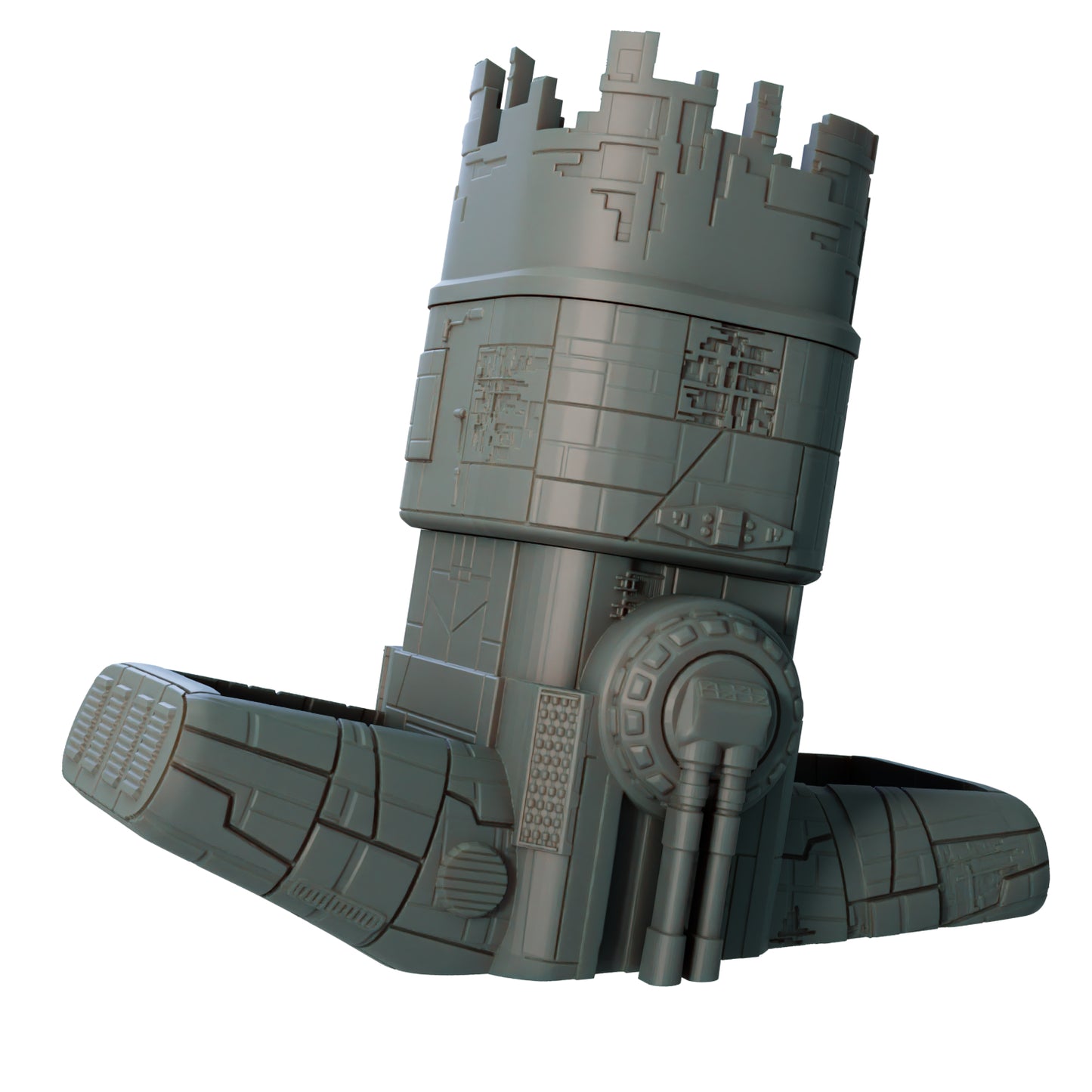 Crashed Spaceship Dice Tower - Ancient Starport