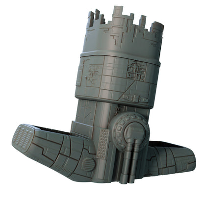 Crashed Spaceship Dice Tower - Ancient Starport