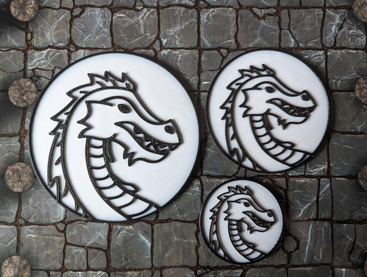 Dragon Tokens (Gargantuan, Huge, Large)