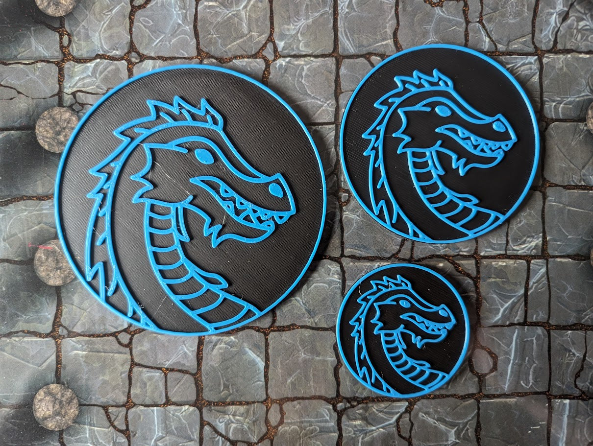 Dragon Tokens (Gargantuan, Huge, Large)
