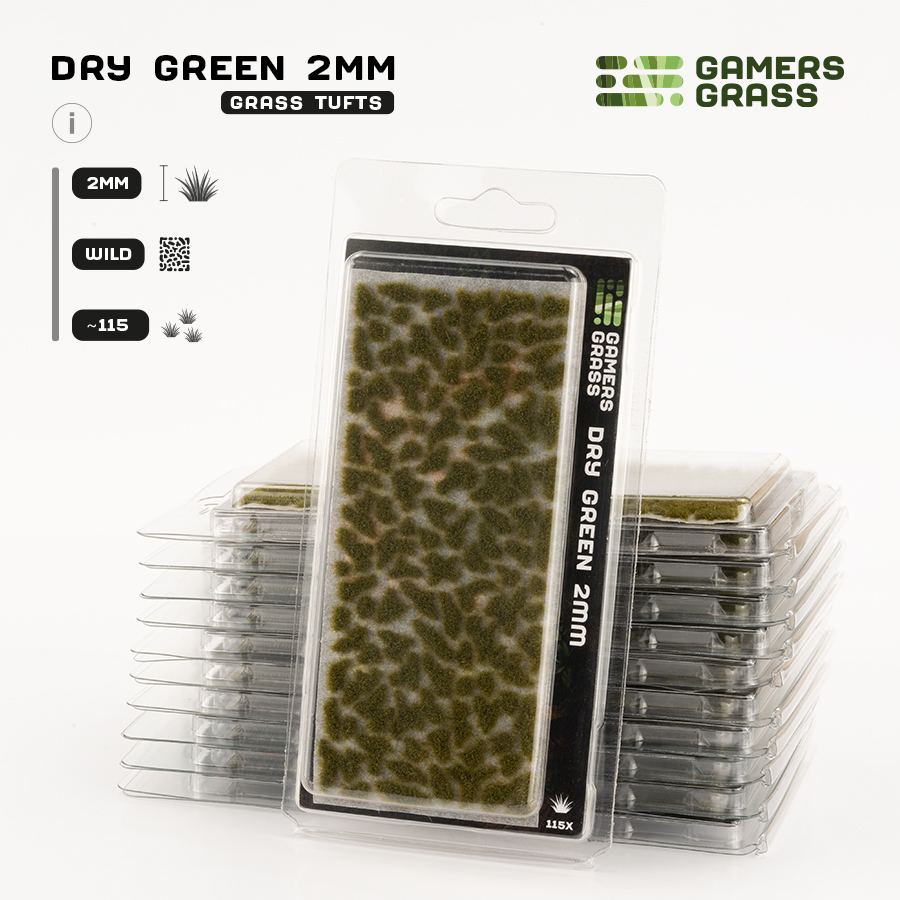 Dry Green (2mm) - Gamers Grass