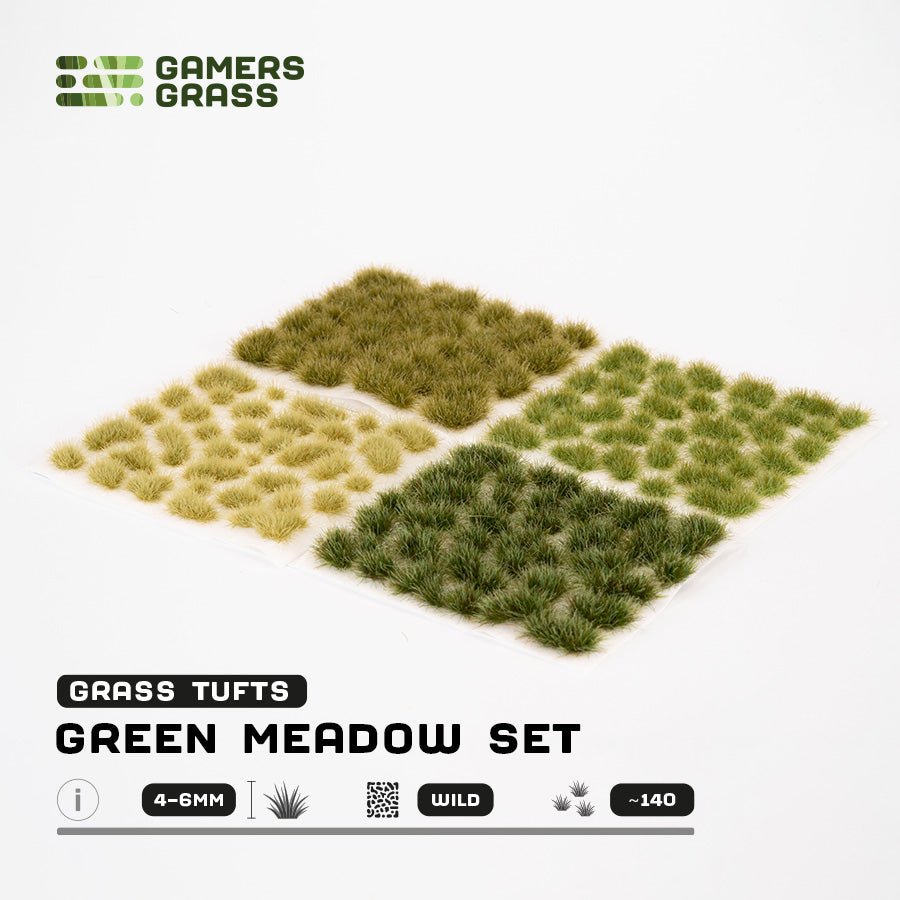 Green Meadow Tuft Set - Gamers Grass