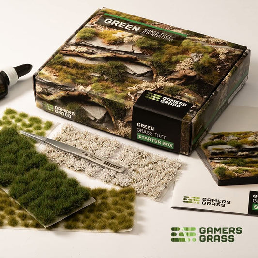 Green Grass Tuft Starter Box - Gamers Grass