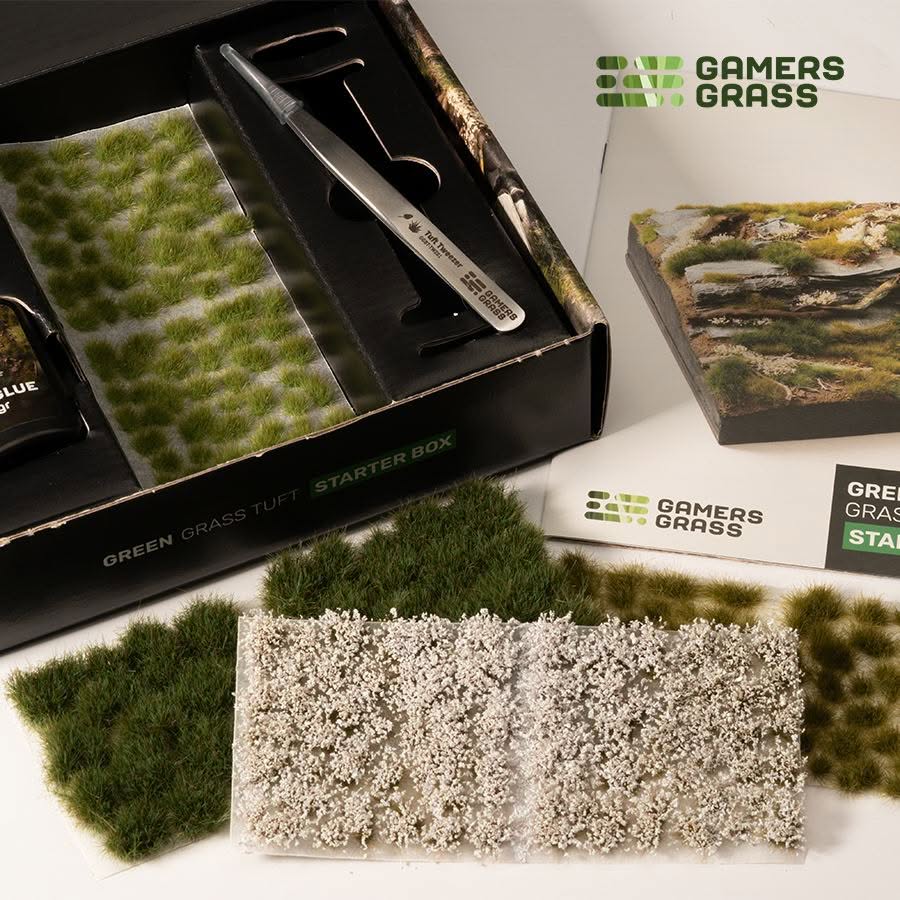 Green Grass Tuft Starter Box - Gamers Grass