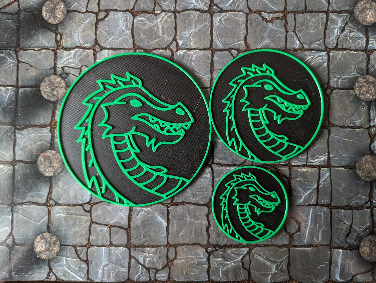 Dragon Tokens (Gargantuan, Huge, Large)