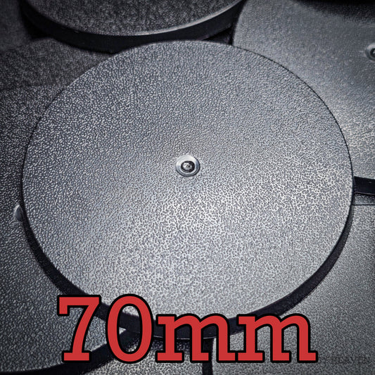 70mm Round Plain Plastic Bases