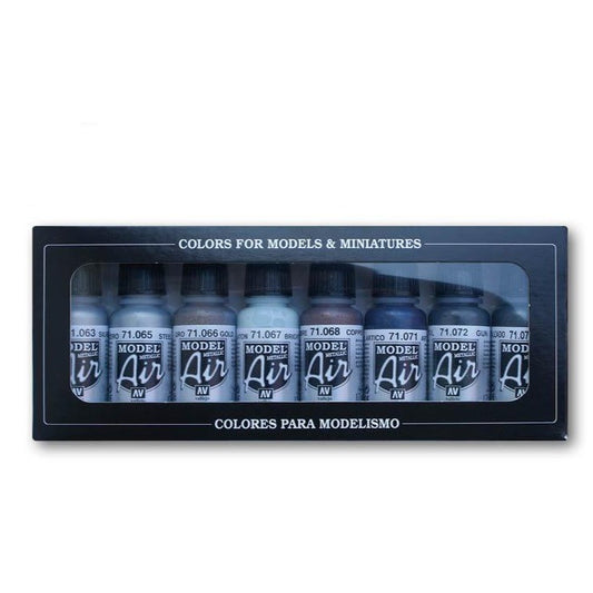Vallejo Model Air Set - Metallic Colors 71.176