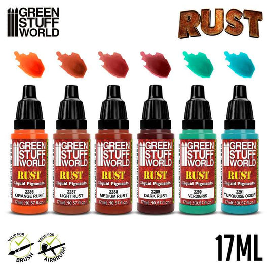 Green Stuff World Liquid Pigments Set - Rust