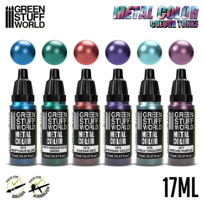 Green Stuff World Metallic Paints Set - Colours