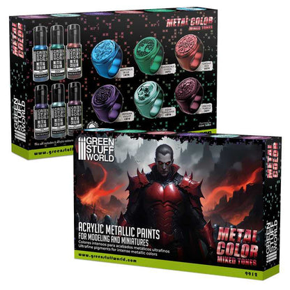 Green Stuff World Metallic Paints Set - Colours