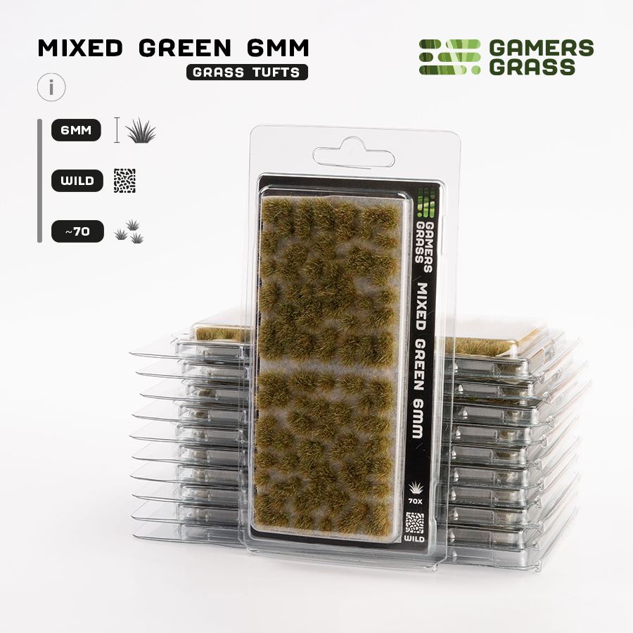 Mixed Green (6mm) - Gamers Grass