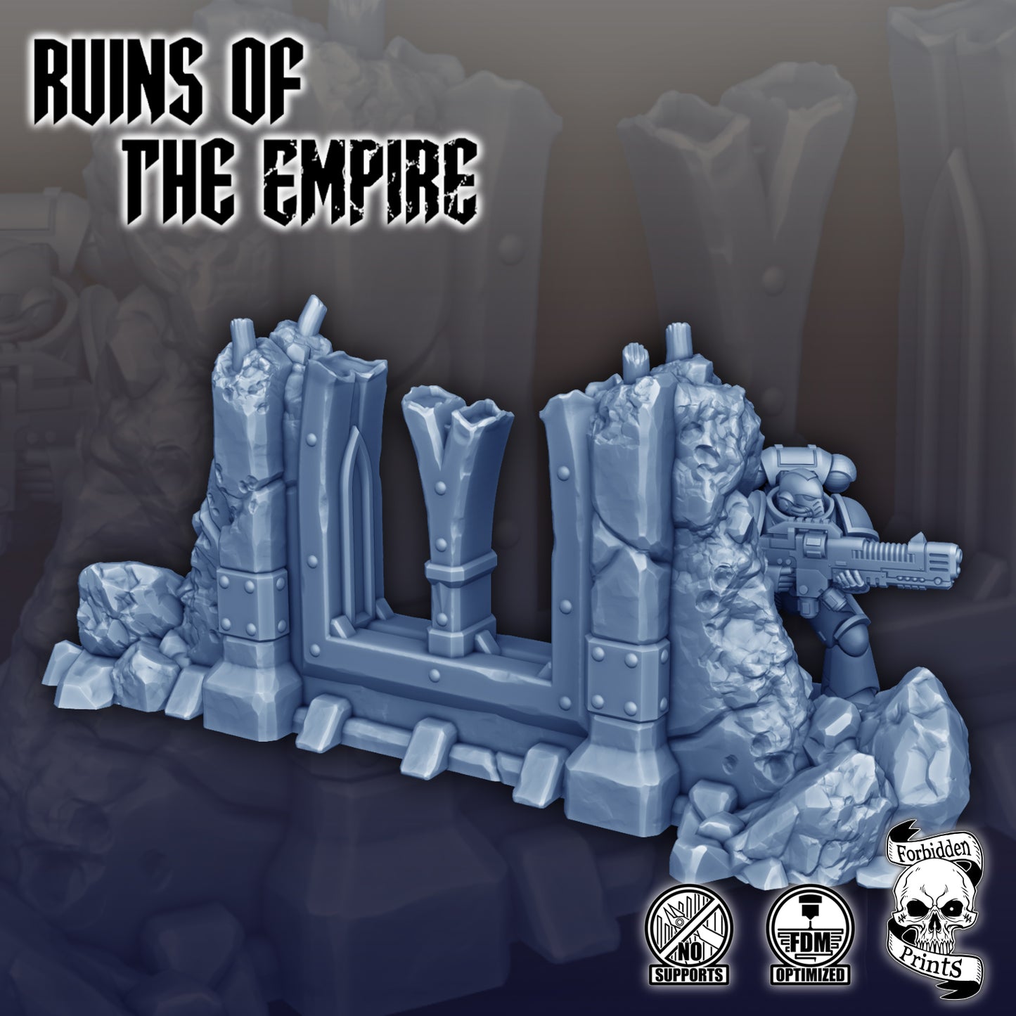 Ruins of the Empire - Ruined Temple Walls