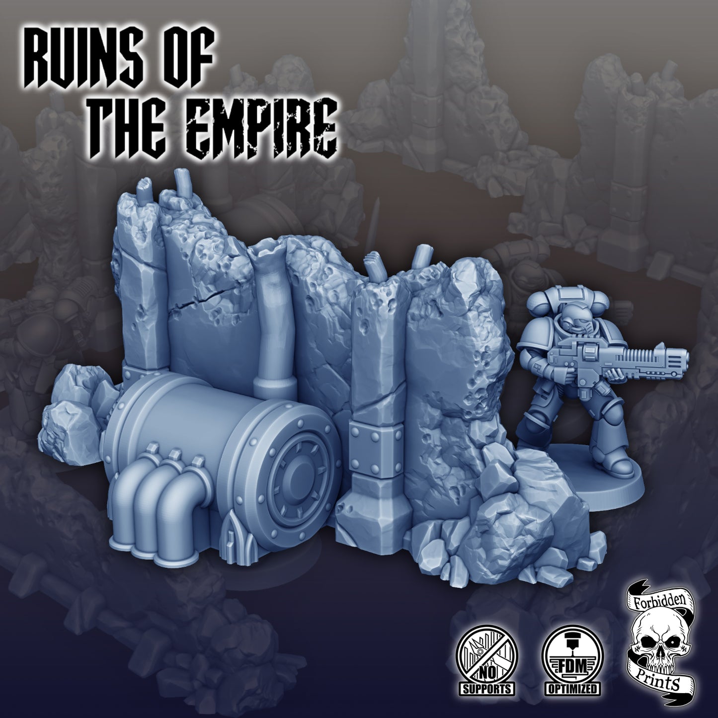 Ruins of the Empire - Ruined Temple Walls