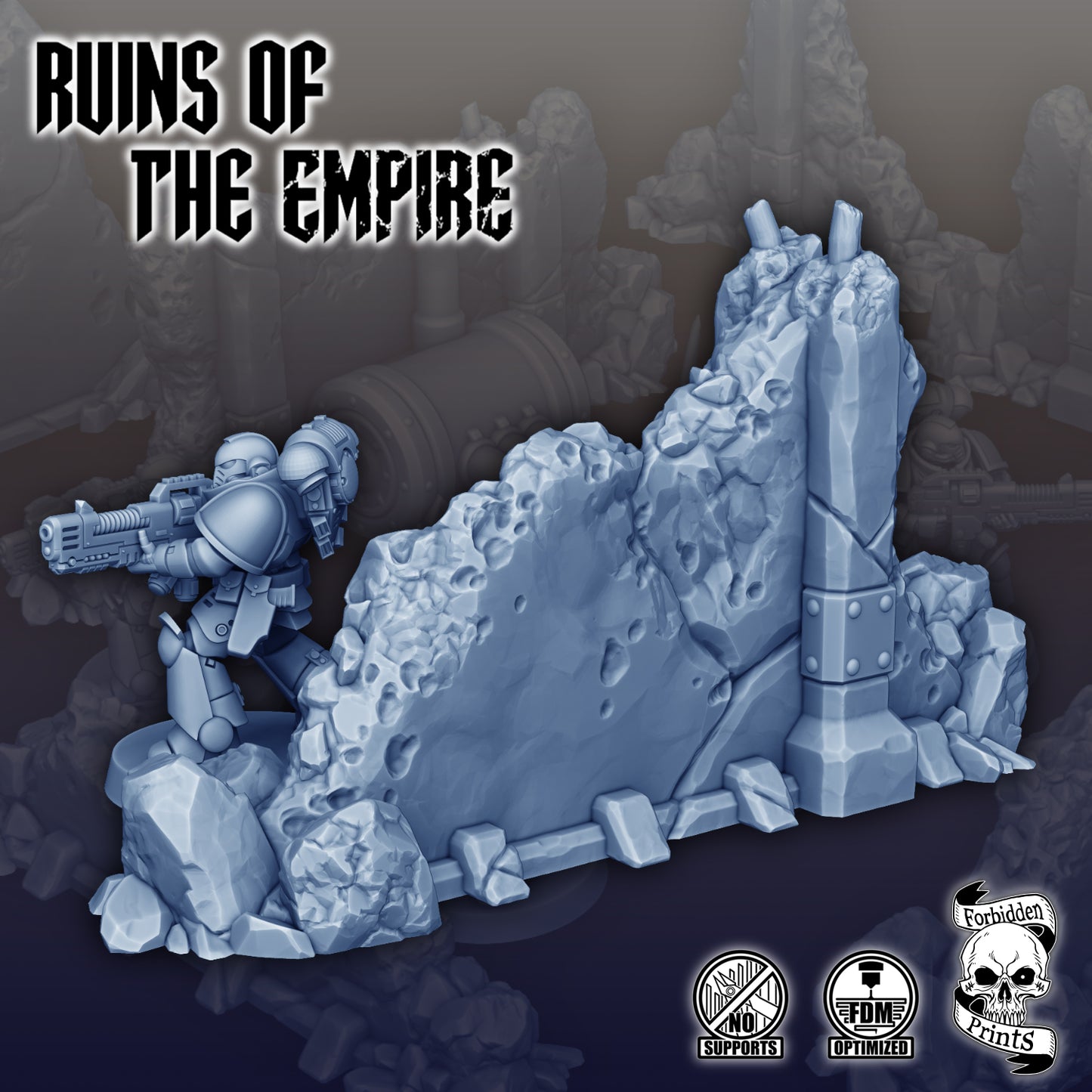 Ruins of the Empire - Ruined Temple Walls