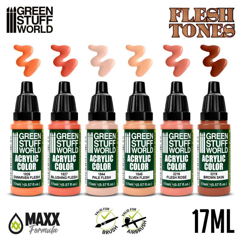 Green Stuff World Paint Set - Leather Brown