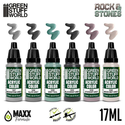 Green Stuff World Paint Set - Rock & Stone