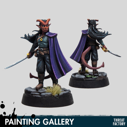 Tiefling Fighter - 28mm D&D Miniature