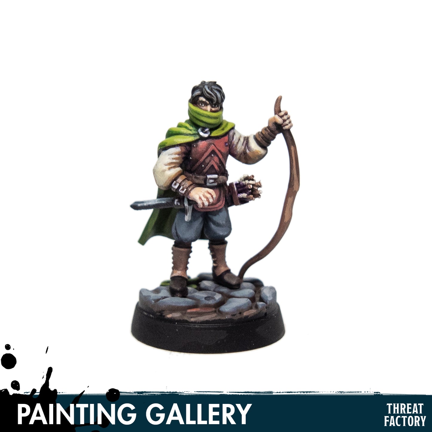 Human Archer Scout - 28mm D&D Miniature
