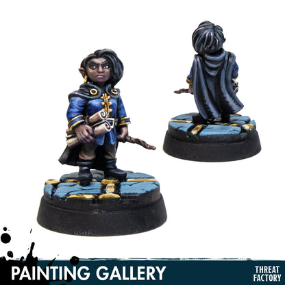 Gnome Mage Woman - 28mm D&D Miniature