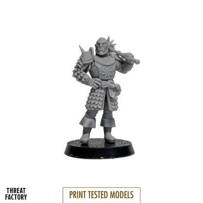 Orc Paladin - 28mm D&D Miniature