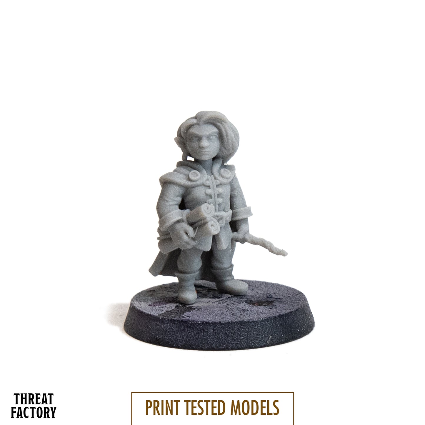 Gnome Mage Woman - 28mm D&D Miniature