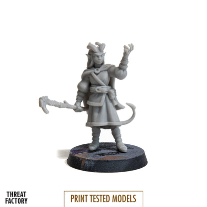 Tiefling Mage Woman - 28mm D&D Miniature