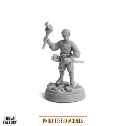 Human Torch Scout - 28mm D&D Miniature