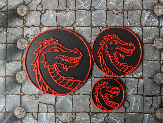 Dragon Tokens (Gargantuan, Huge, Large)