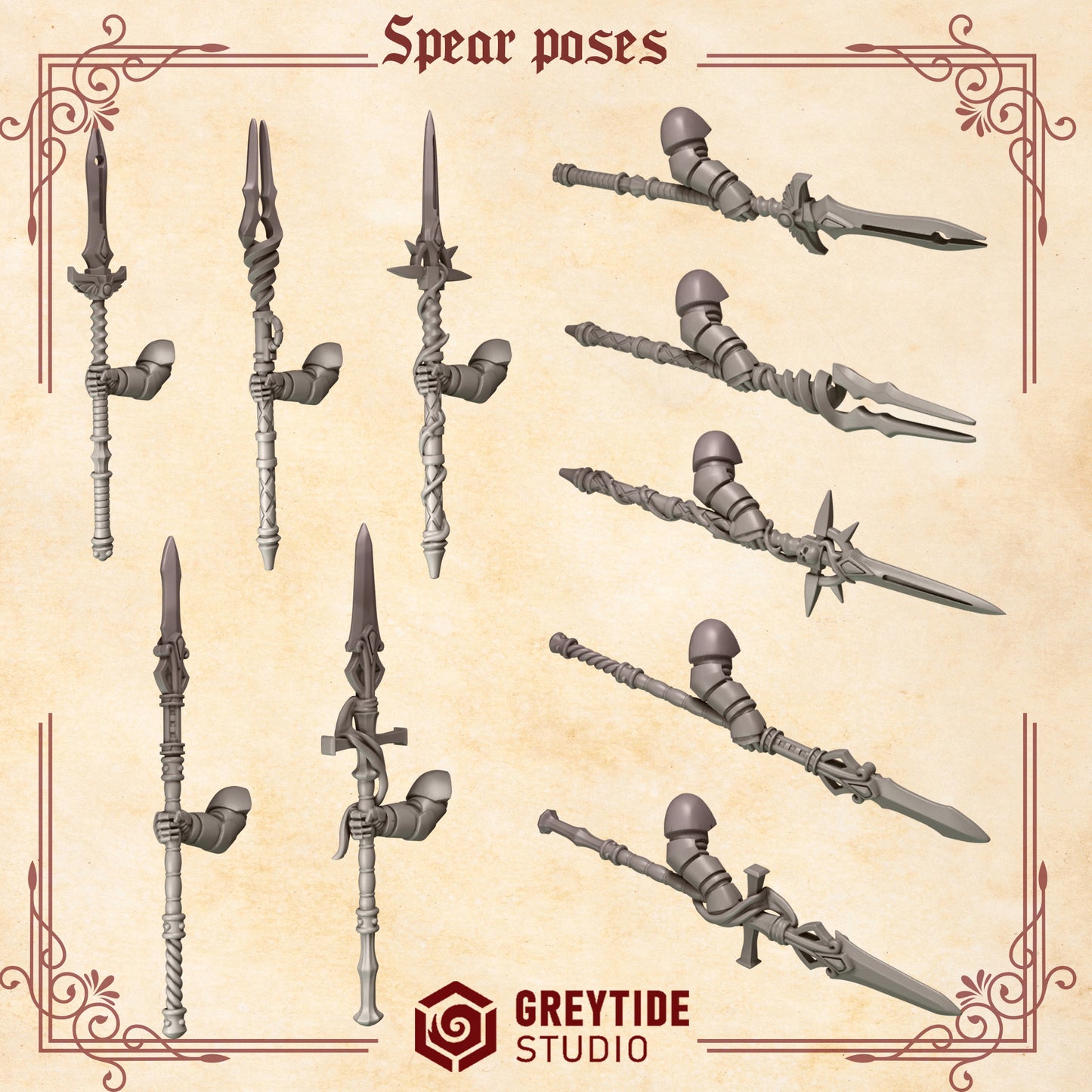 Crimson Lords - Two Handed Spears