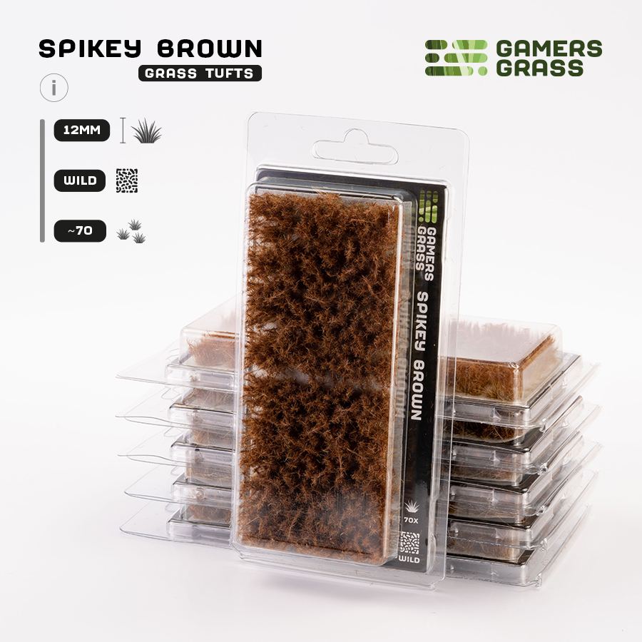 Spikey Brown (12mm) - Gamers Grass