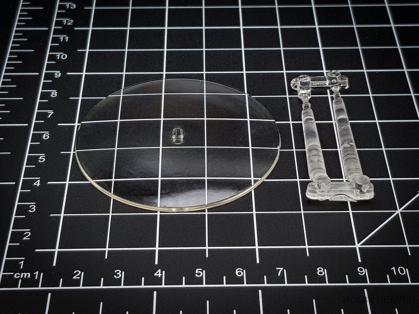 60mm Round Flying Bases – Clear Plastic Stands for Sci-Fi & Fantasy Wargaming Miniatures